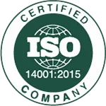 ISO certified 14001:2015